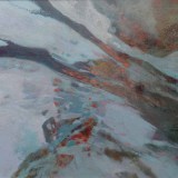 Frozen Creek - Acrylic on paper	30"x22" - 2019	$1200  (Framed $1475)