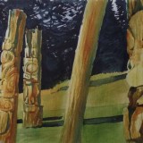 The Totems of Haida Gwaii	Watercolour		16"x8"		2018	$300